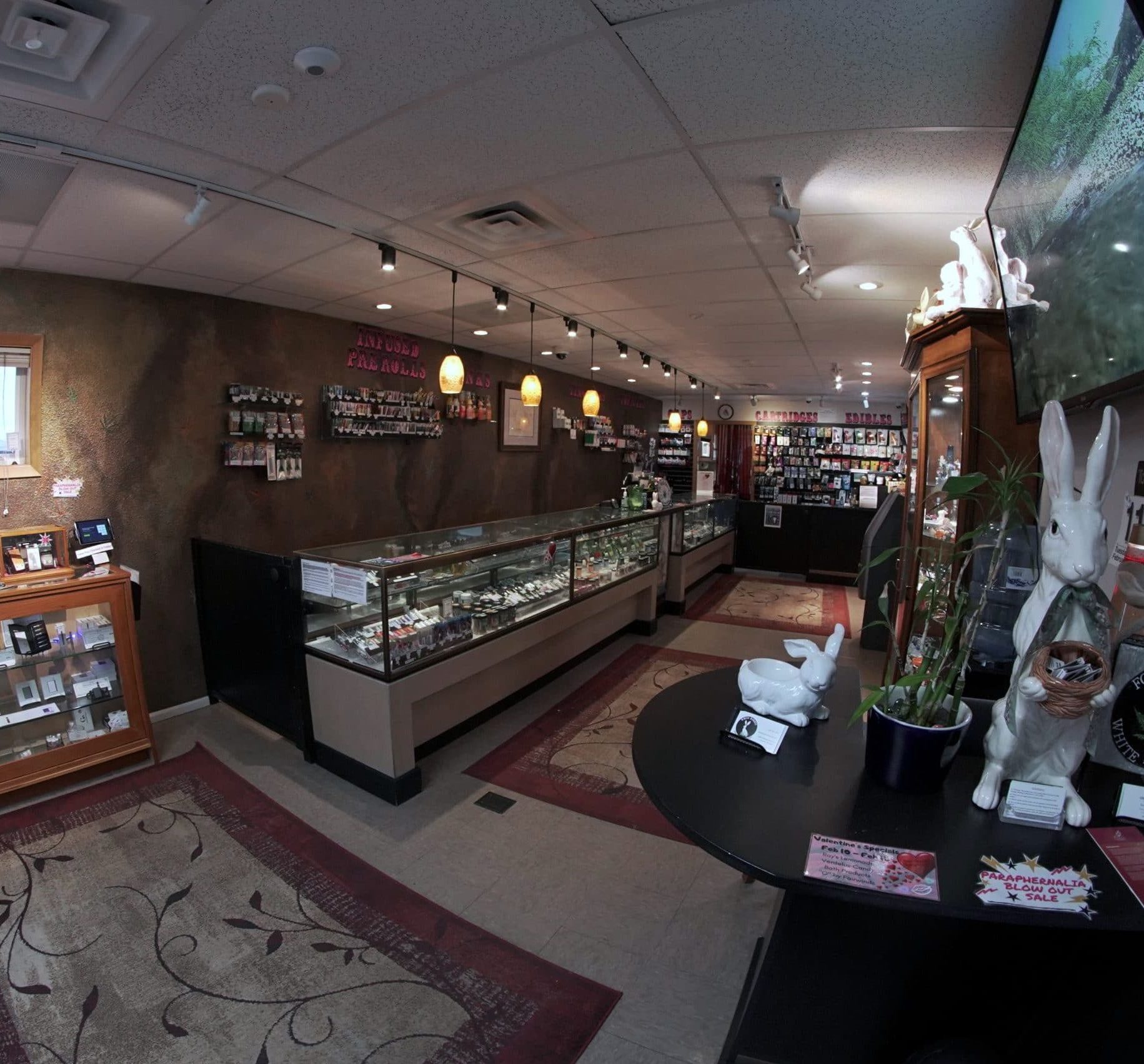 white rabbit cannabis franchise shop interior