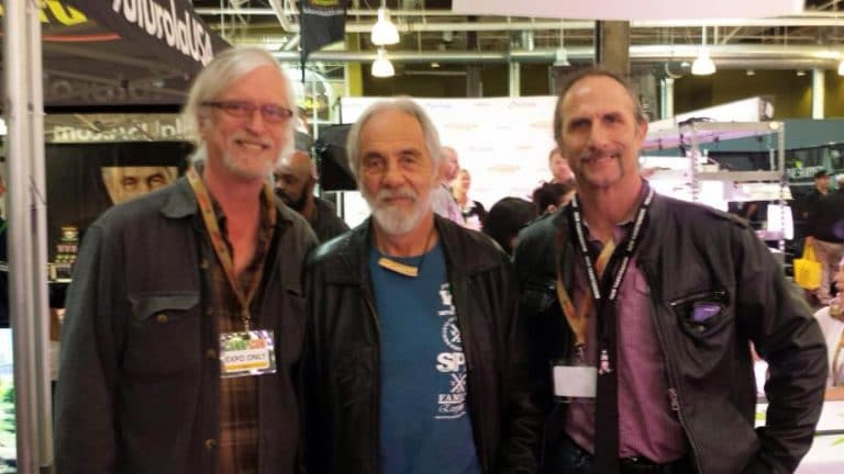 white rabbit cannabis owners with Tommy Chong